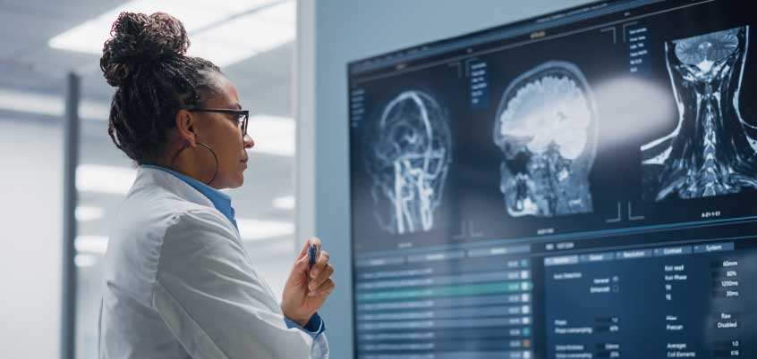 doctor reviewing medical records