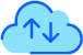 Icon - Cloud up & down arrows