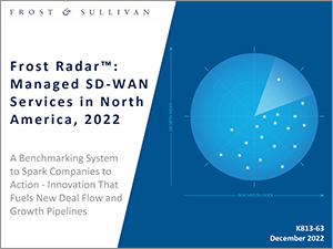 Report Cover: Frost Radar™: Managed SD-WAN Services in North America, 2022