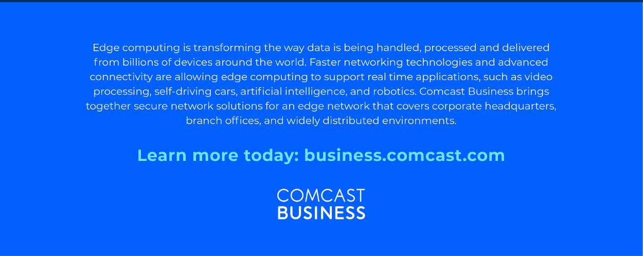 Learn More link with Comcast Business logo